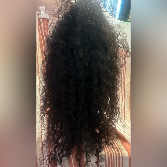 Curly Black Human Hair Wig
